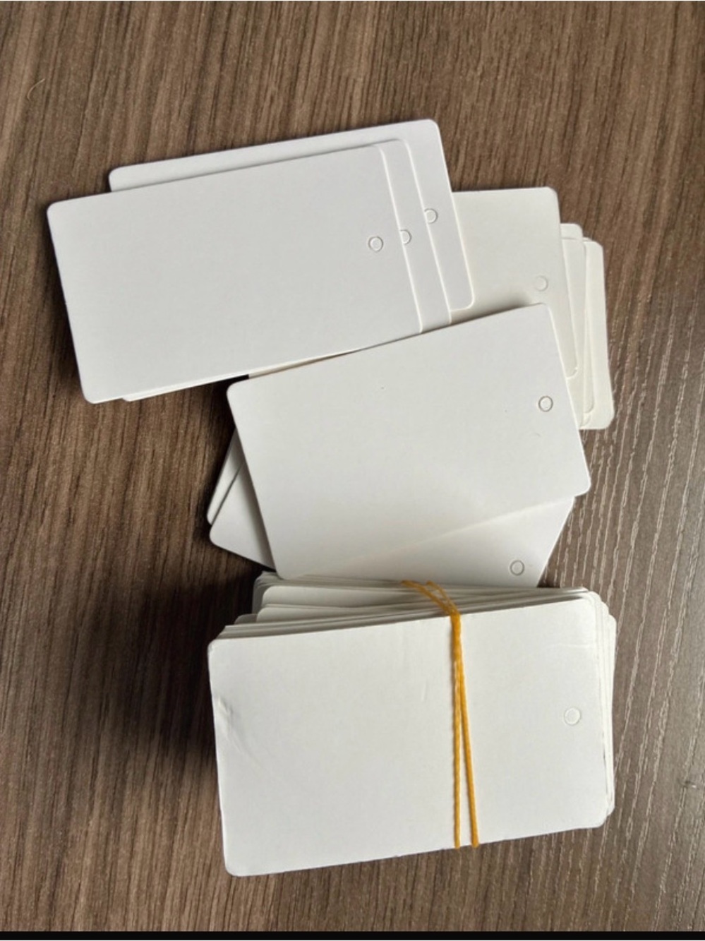 Blank White Clothing Hang Tags - Pack 200